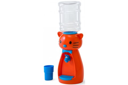 кулер для воды vatten kids kitty оранжевый (со стаканчиком)