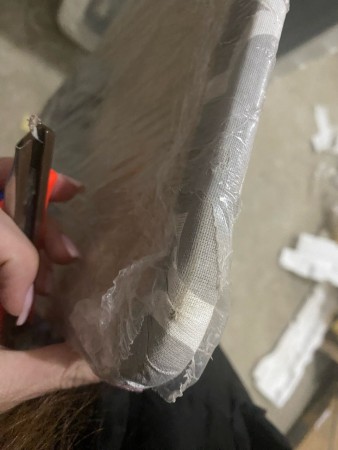 гладильная доска ника белль, потертости на чехле, загрязнения, испорчена упаковка