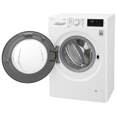 стиральная машина lg f2m5hs6w steam, белый