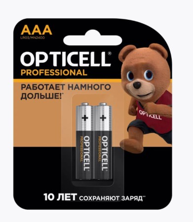 элемент питания opticell lr03/286-1bl (2 шт-1 уп) aaa