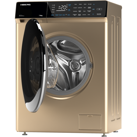 стиральная машина hiberg i-ddq9-712 g inverter, золото