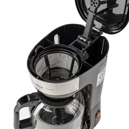 кофеварка centek ct-1147 черный/сталь