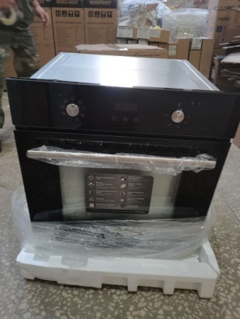 духовой шкаф oasis d-msb, замятия по корпусу, нет упаковки