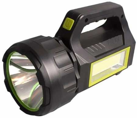 фонарь светодиодный аккумуляторный ручной на солнечной батарее