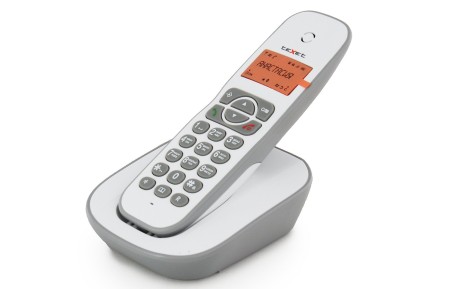 телефон texet tx-d4505a dect бело-серый
