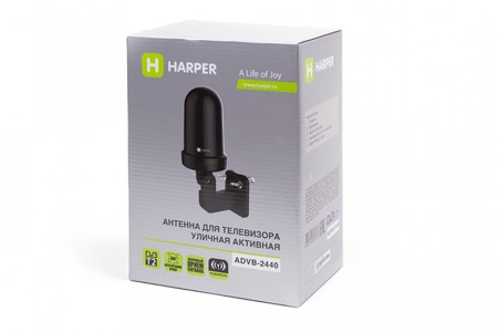 телевиз. антенна harper advb-2440 dvb-t2 активная, наружняя