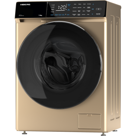 стиральная машина hiberg i-ddq9-712 g inverter, золото