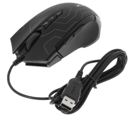 мышь проводная a4tech x89 usb maze black