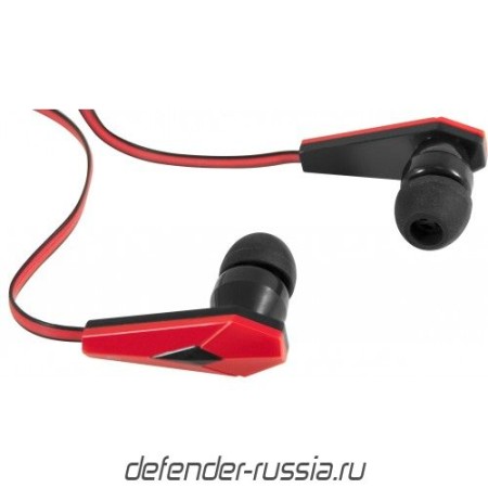 наушники defender trendy 704 черный/красный