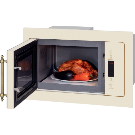 микроволновая печь hiberg vm 6502 yr бежевый