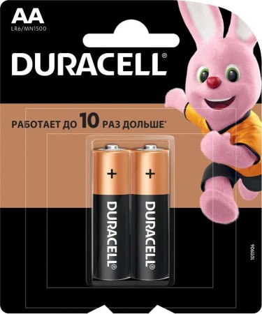 элемент питания duracell lr6-2bl basic cn