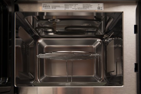 микроволновая печь oasis mw-rms нержавеющая сталь