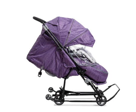 санки ника наши детки ндт6/6 баклажановый с полосками 