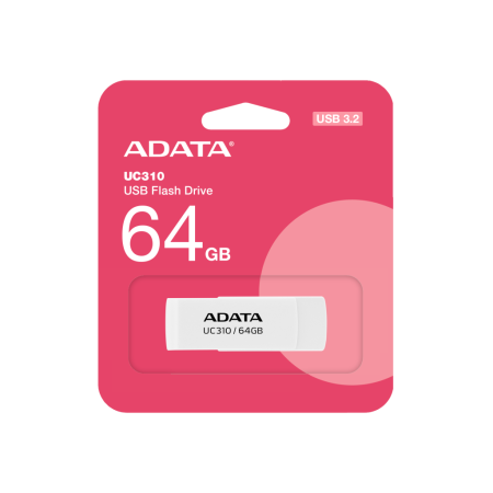 usb-флеш a-data uс310 usb3.2 64gb белый