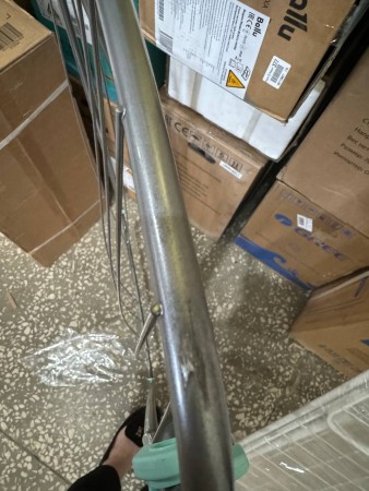 сушилка для белья ника 10 сб3 (серебряный) погнута, царапины, потертости