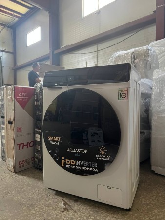 стиральная машина hiberg i-ddq9-612 w inverter, белый-, нет упаковки