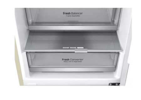 холодильник lg gc-b459 seum бежевый, дисплей (186,0)