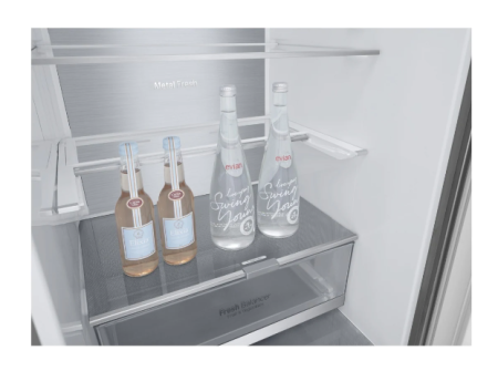 холодильник lg gc-b459 smum серый, дисплей (186,0)