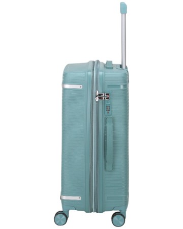 чемодан "verano", vrn-00607pp-r-01, 68л (m) бирюзовый