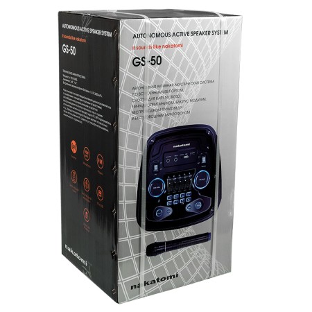 портативная акустическая система nakatomi gs-50 черный