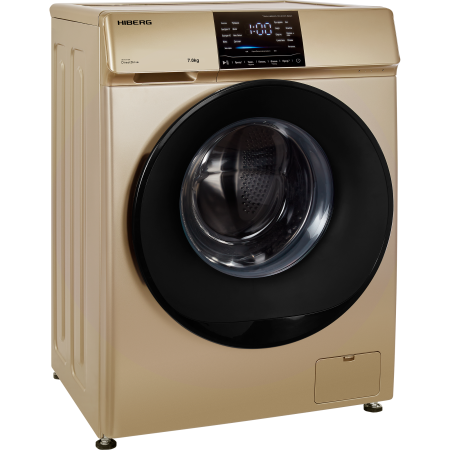 стиральная машина hiberg i-ddq6-712 g inverter, золото
