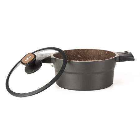 кастрюля lara lr02-301 4,5л choco