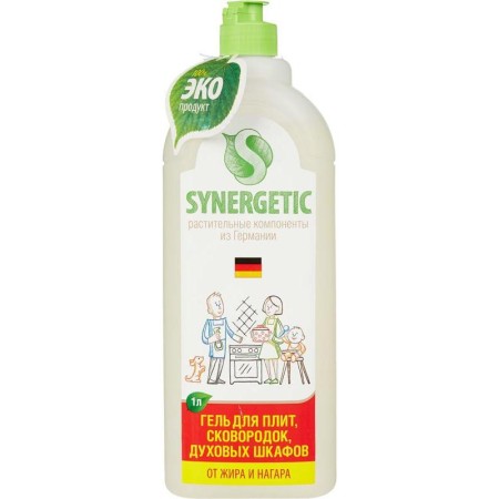 средство для очистки кухонных плит synergetic, 1 л