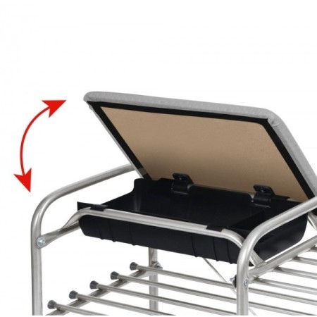 этажерка ника "люкс 5" этл 5/3 серый/серый (790х330х510)