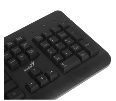 клавиатура + мышь проводная genius km-160 usb black