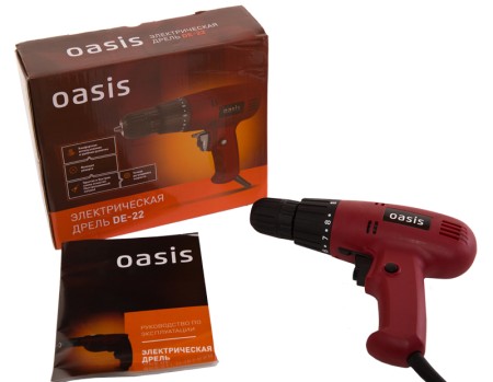 дрель oasis dе-22 электрическая 