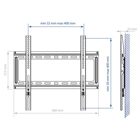 кронштейн kromax ideal-3 белый 22-65"