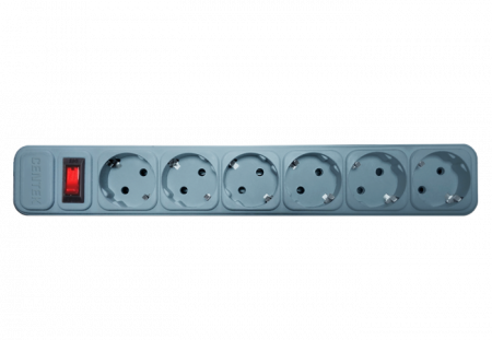 сетевой фильтр centek ct-8901-6-3,0 (серый)