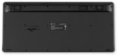 клавиатура oklick 860s usb+bt серебро/черный (беспроводная)