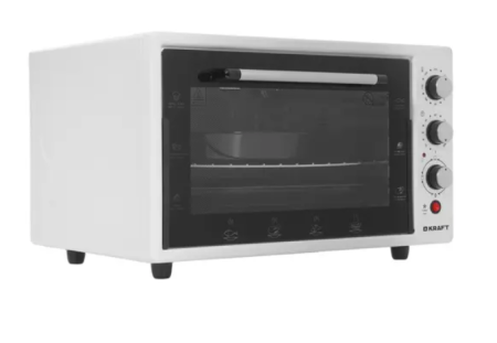 мини печь kraft kf-mo 4506 w (белый)