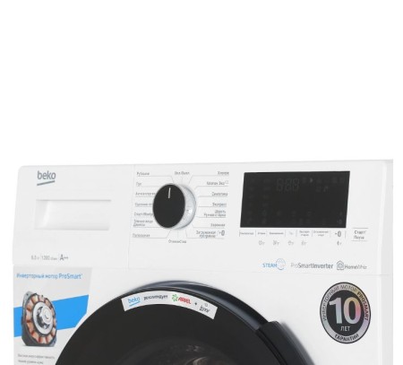 стиральная машина beko wspe 6h616 w inverter, steam