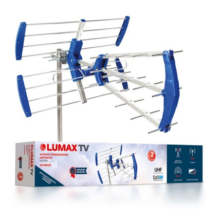 телевиз. антенна lumax da2503a антенна эфирная, активная