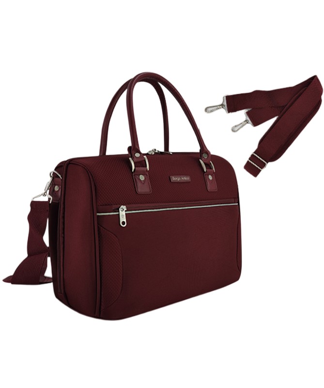 Чемодан и бьюти-кейс "Borgo-Antico", BA-6083-01, 63л (M) бордовый