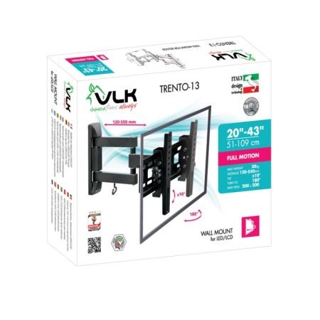 кронштейн vlk trento-13 черный 20-43" 