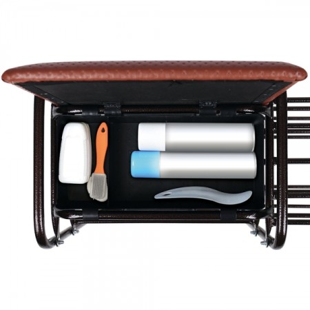 этажерка ника "люкс 5" этл 5 коричневый/медный антик (790х330х510)