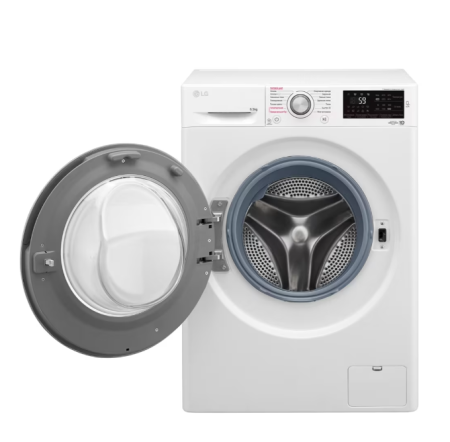 стиральная машина lg f2m5ws4w steam, люк серебро