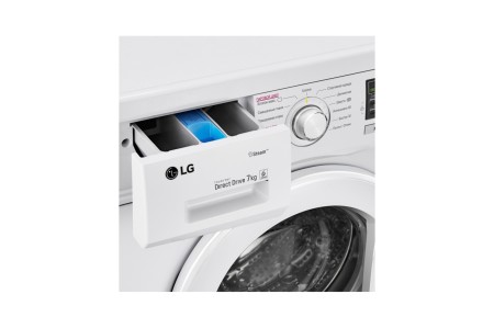 стиральная машина lg f1296hds0 steam, белый