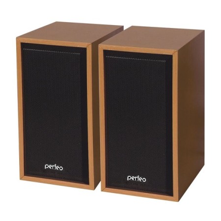 акустика perfeo pf-84-wd cabinet 2х3вт usb бук дерево