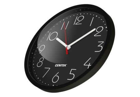 настенные часы centek ct-7105 черный