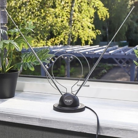 телевиз. антенна rexant rx-100 комнатная, пассивная