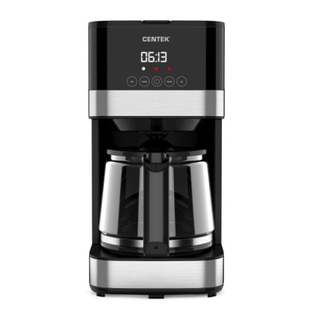 кофеварка centek ct-1150 черный/сталь