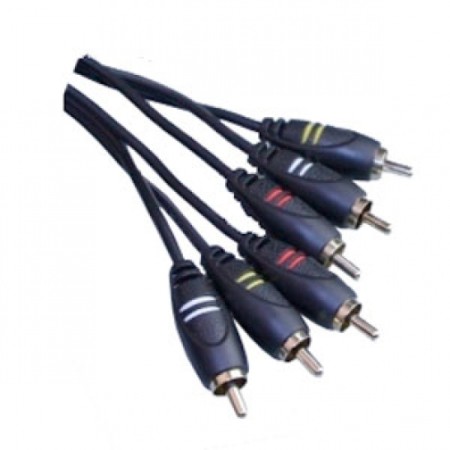 кабель logan el258-0150 3 rca вилка-3 rca вилка 1,5м.