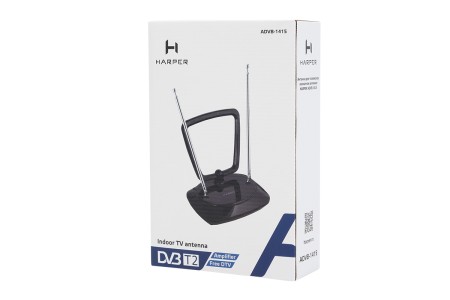 телевиз. антенна harper advb-1415 dvb-t2 комнатная с усилителем