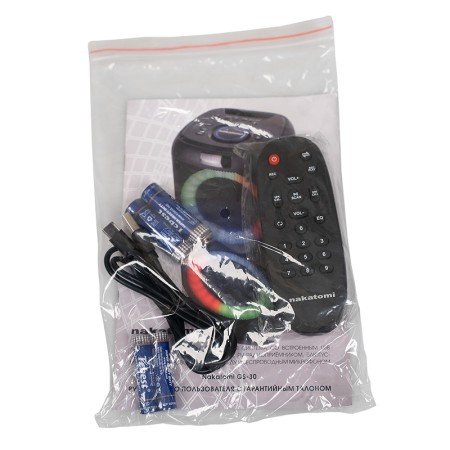 портативная акустическая система nakatomi gs-30 черный