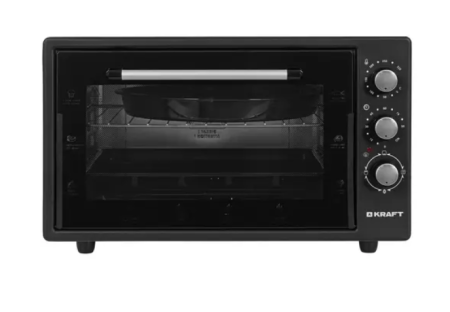 мини печь kraft kf-mo 4500 bl (черный)