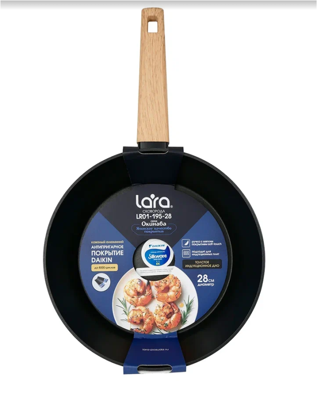 Сковорода Lara LR01-195-28 Окинава Wok